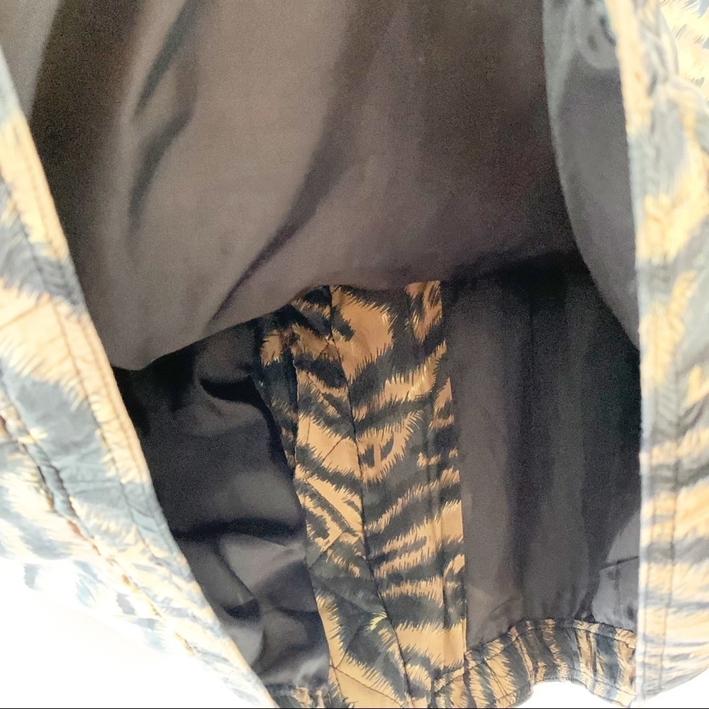 Clio Vintage 90s Animal Print Silk Jacket XL - Picture 11 of 11